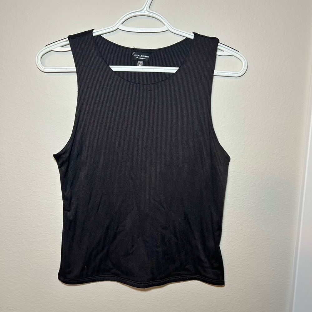 Buckle Black Shapewear Tank